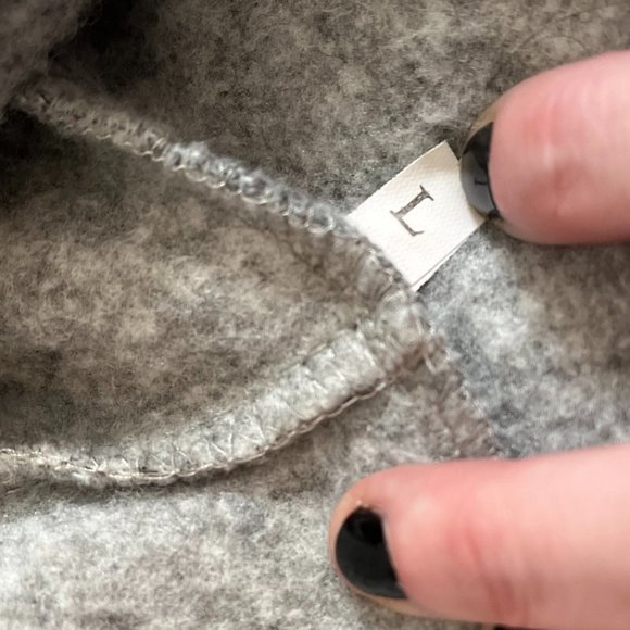 Gray & Aztec Print *Hallelujah* Hoodie | Heather Gray | Kangaroo Pocket | Size L - Picture 11 of 11